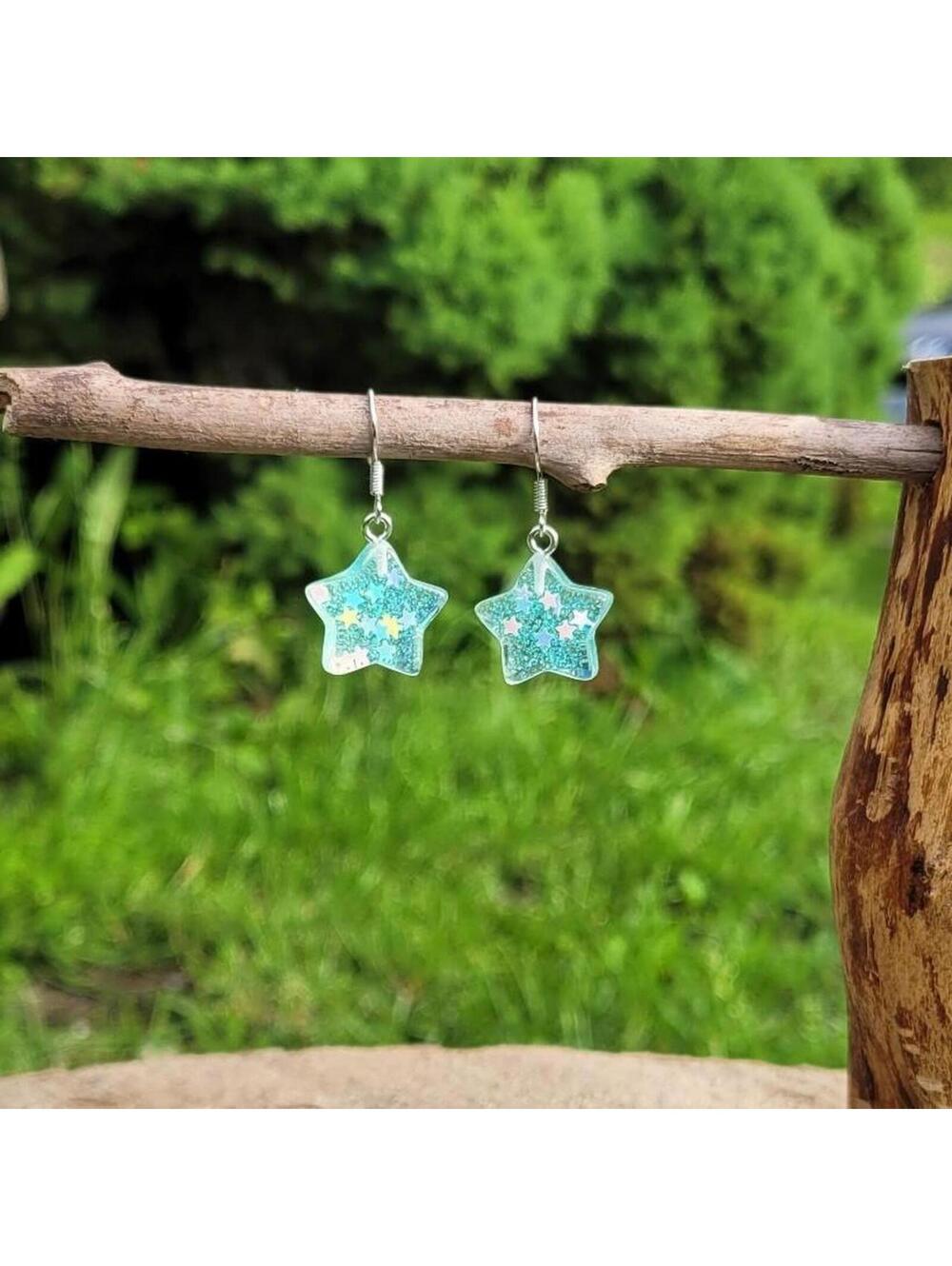 Blue star earrings. ⭐️💙